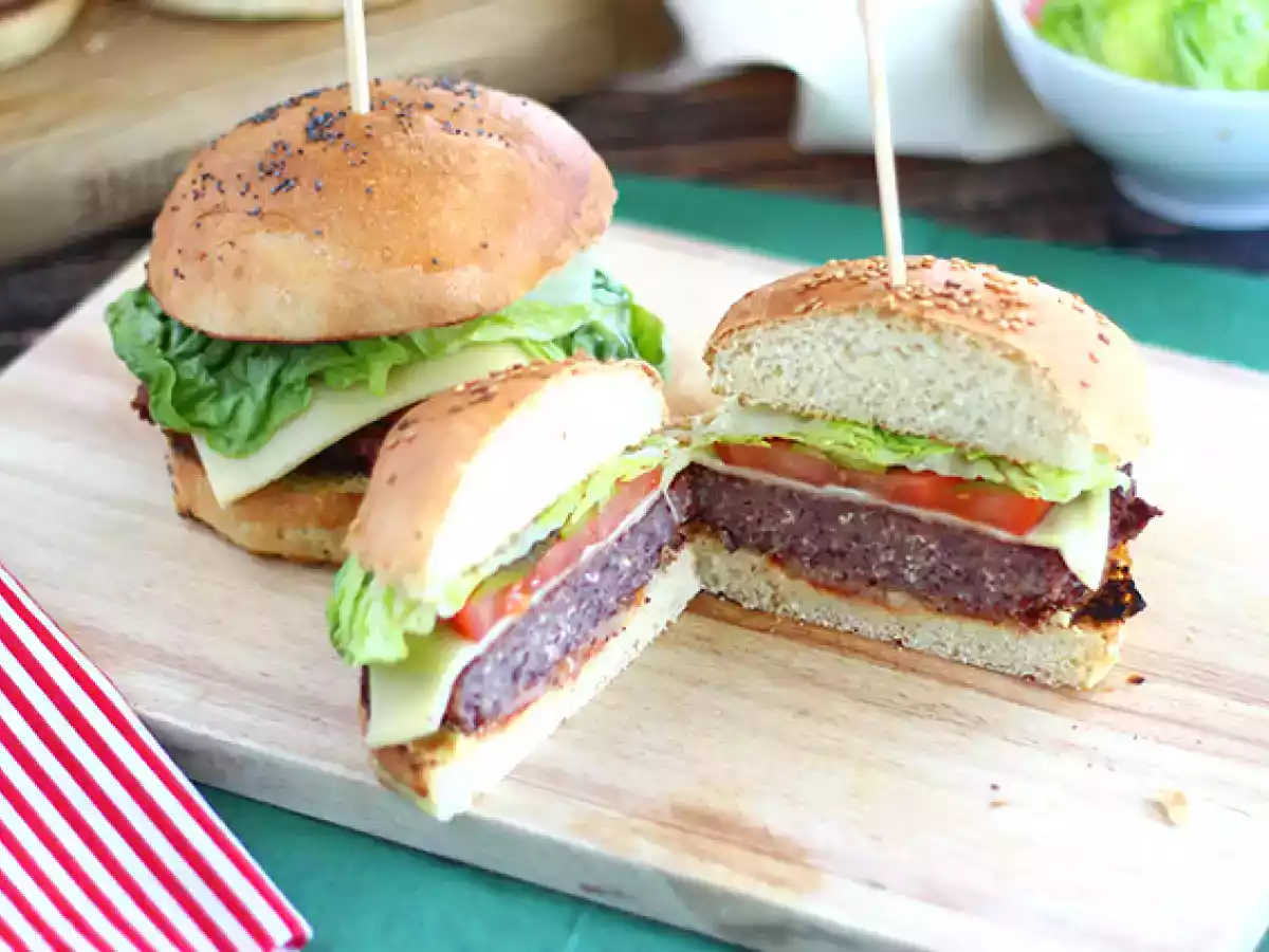 Cheeseburger vegetariano de feijão vermelho - foto 2