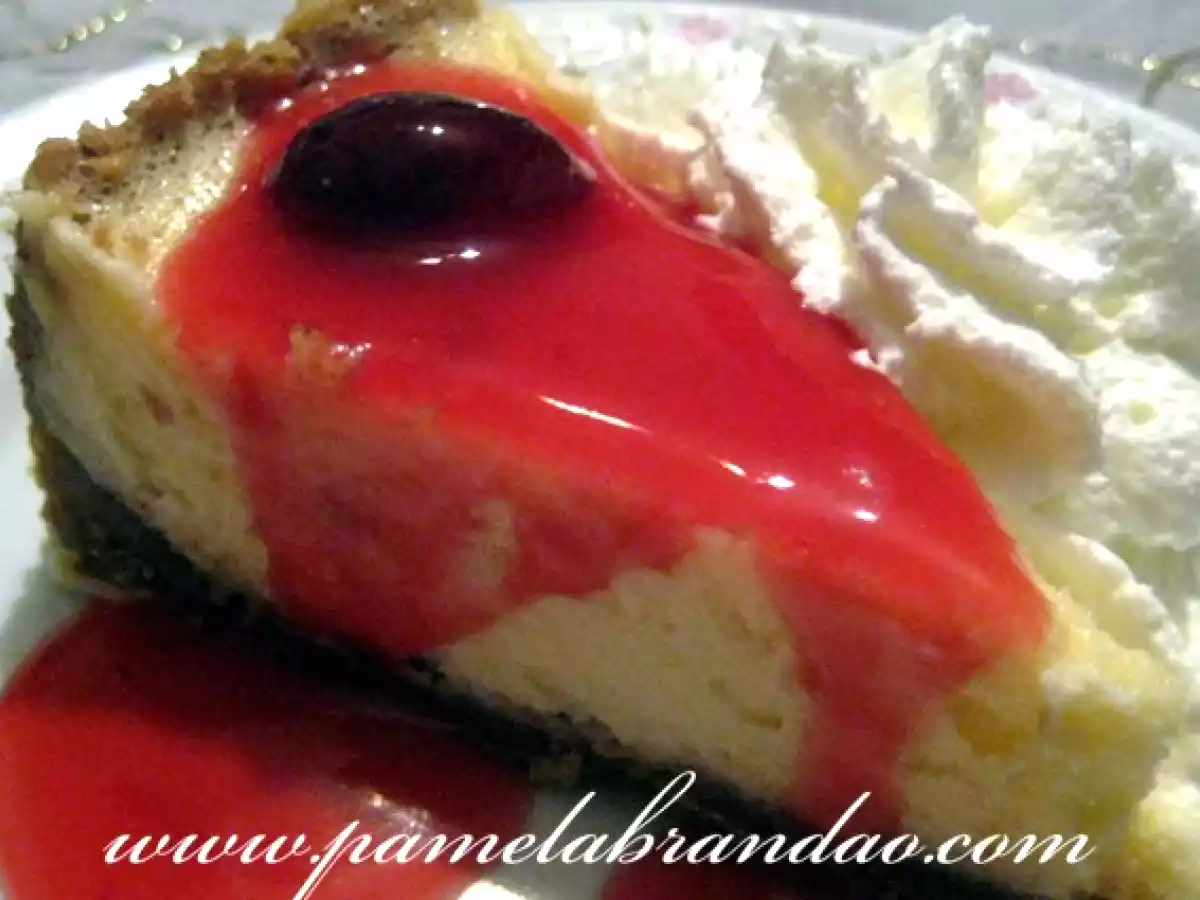 Cheesecake com Calda de Cereja