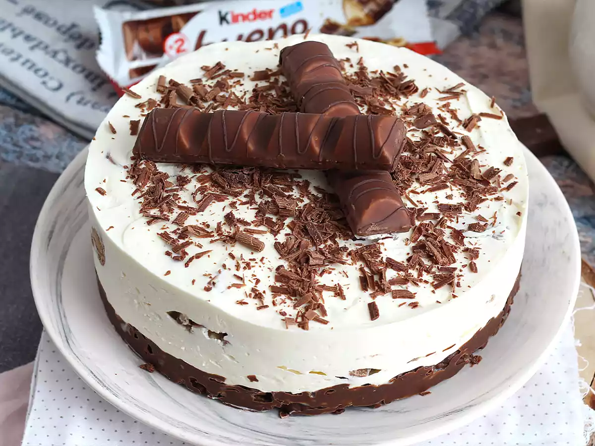 Cheesecake de Kinder Bueno (sem forno) - foto 4