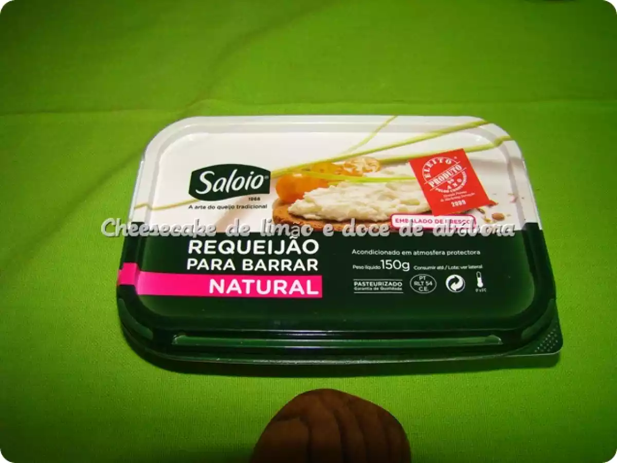 Cheesecake de limão e doce de abóbora