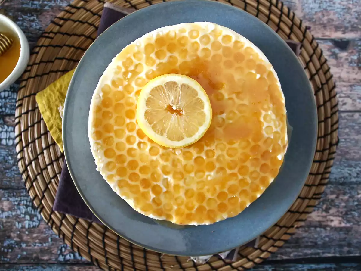 Cheesecake de limão e mel (sem cozimento) - foto 3