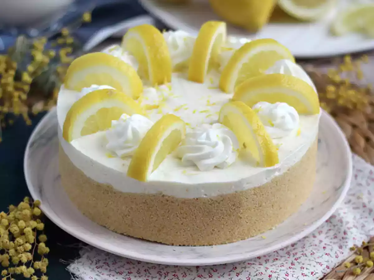 Cheesecake de limão (sem ir ao forno)