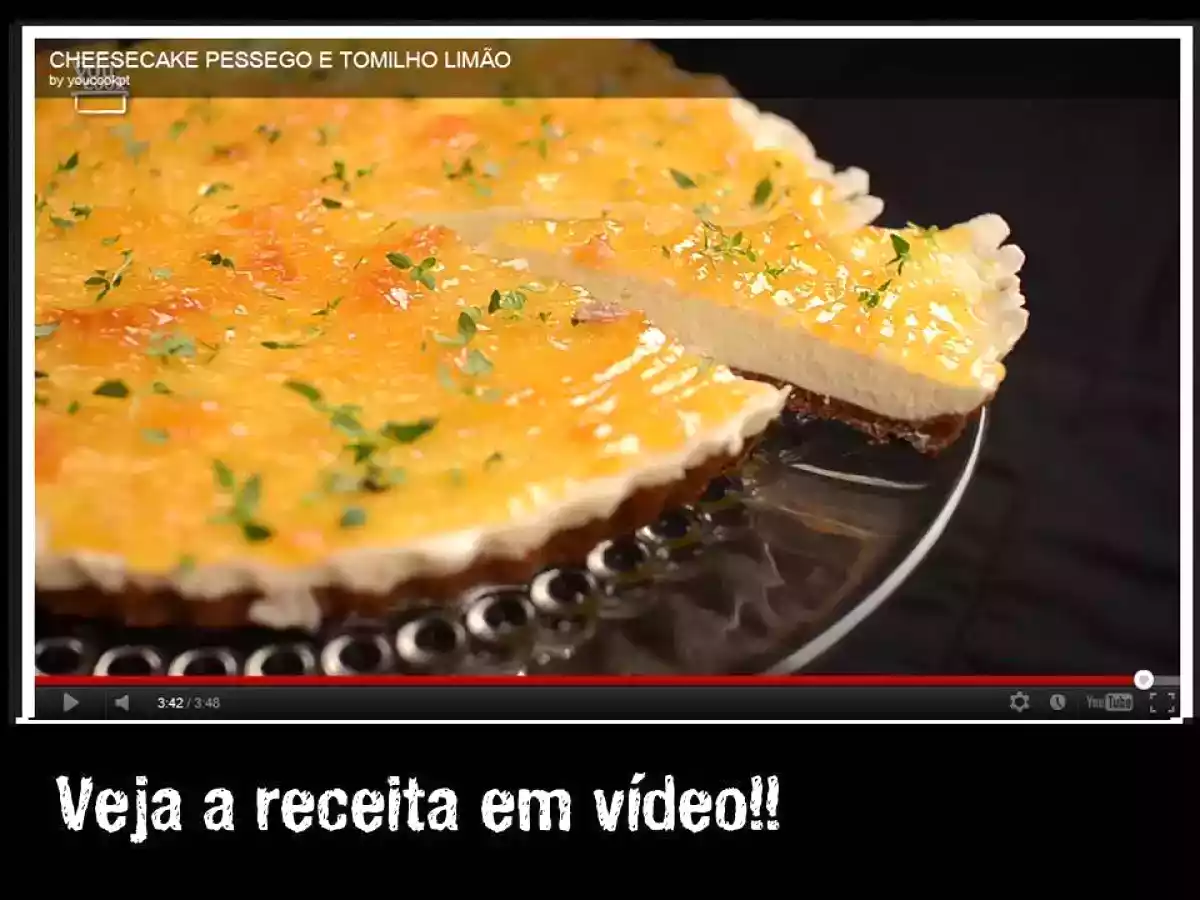 Cheesecake de Pêssego e Tomilho Limão - foto 2
