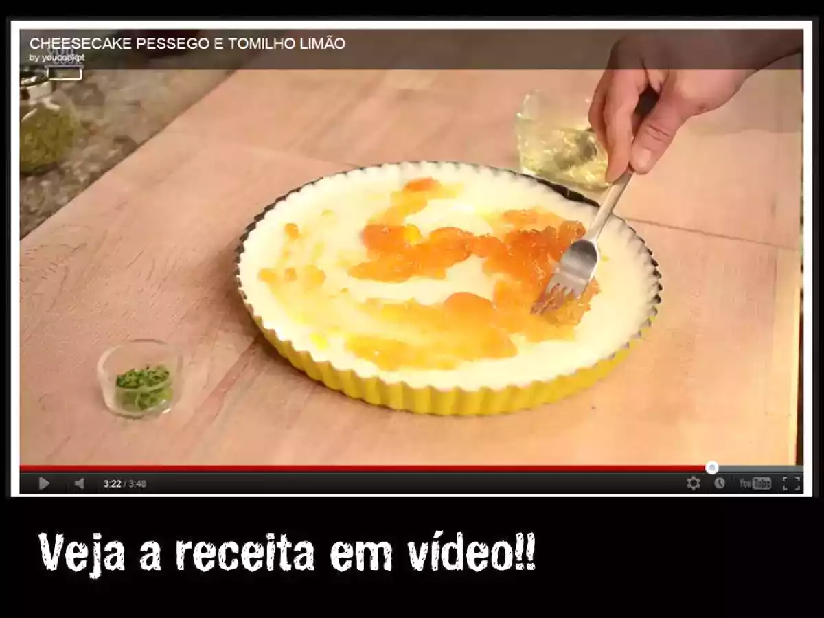 Cheesecake de Pêssego e Tomilho Limão - foto 4