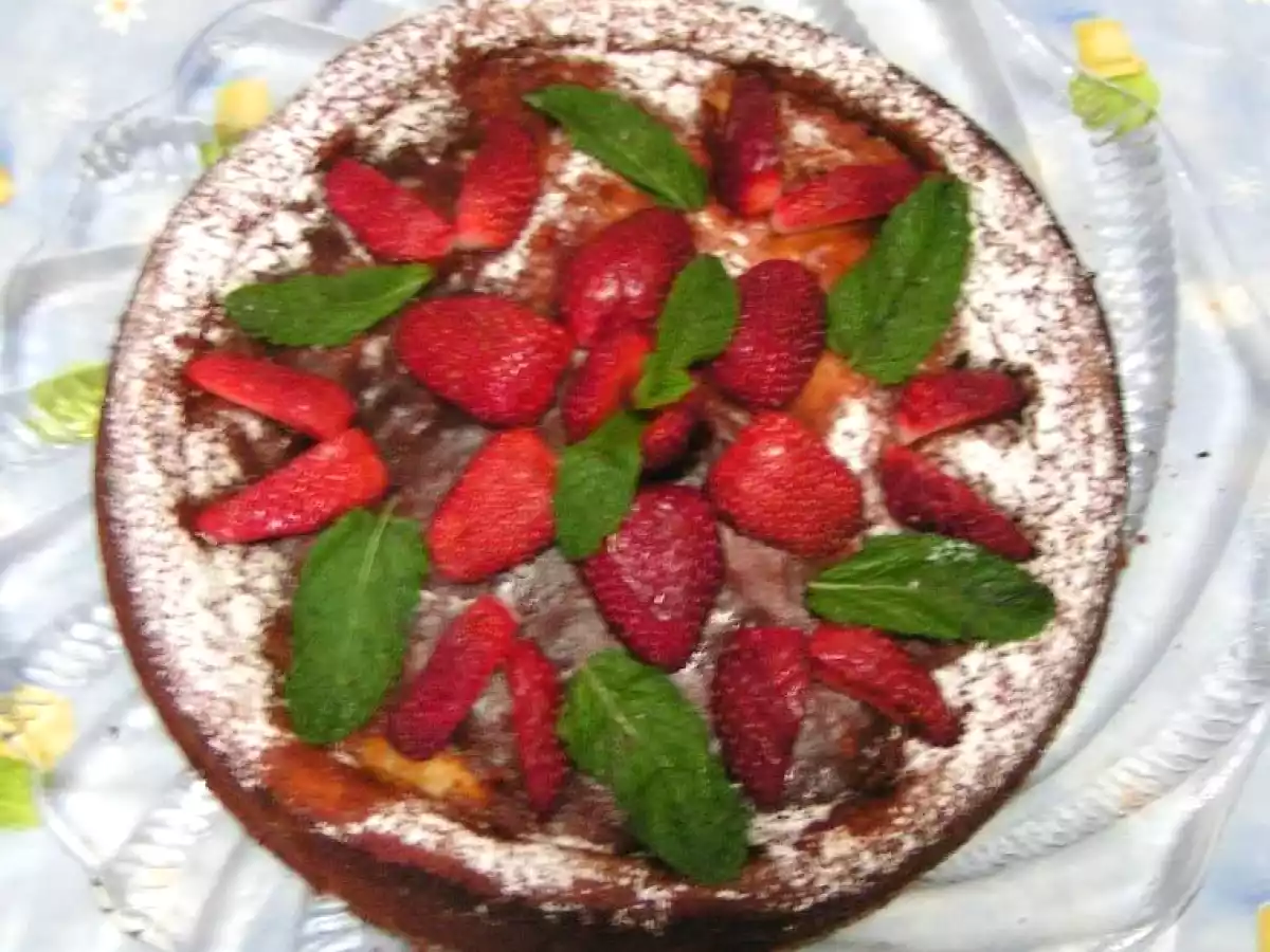 Cheesecake feito no forno