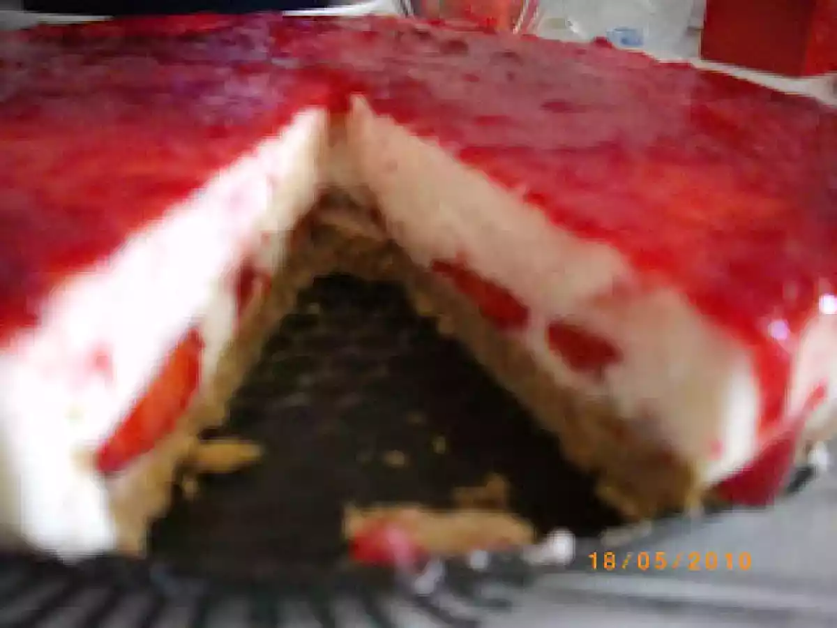 Cheesecake Light com Morangos e Compota de Morango - foto 5