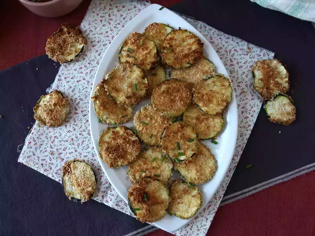 Chips de abobrinha (curgete) na Air Fryer - foto 2