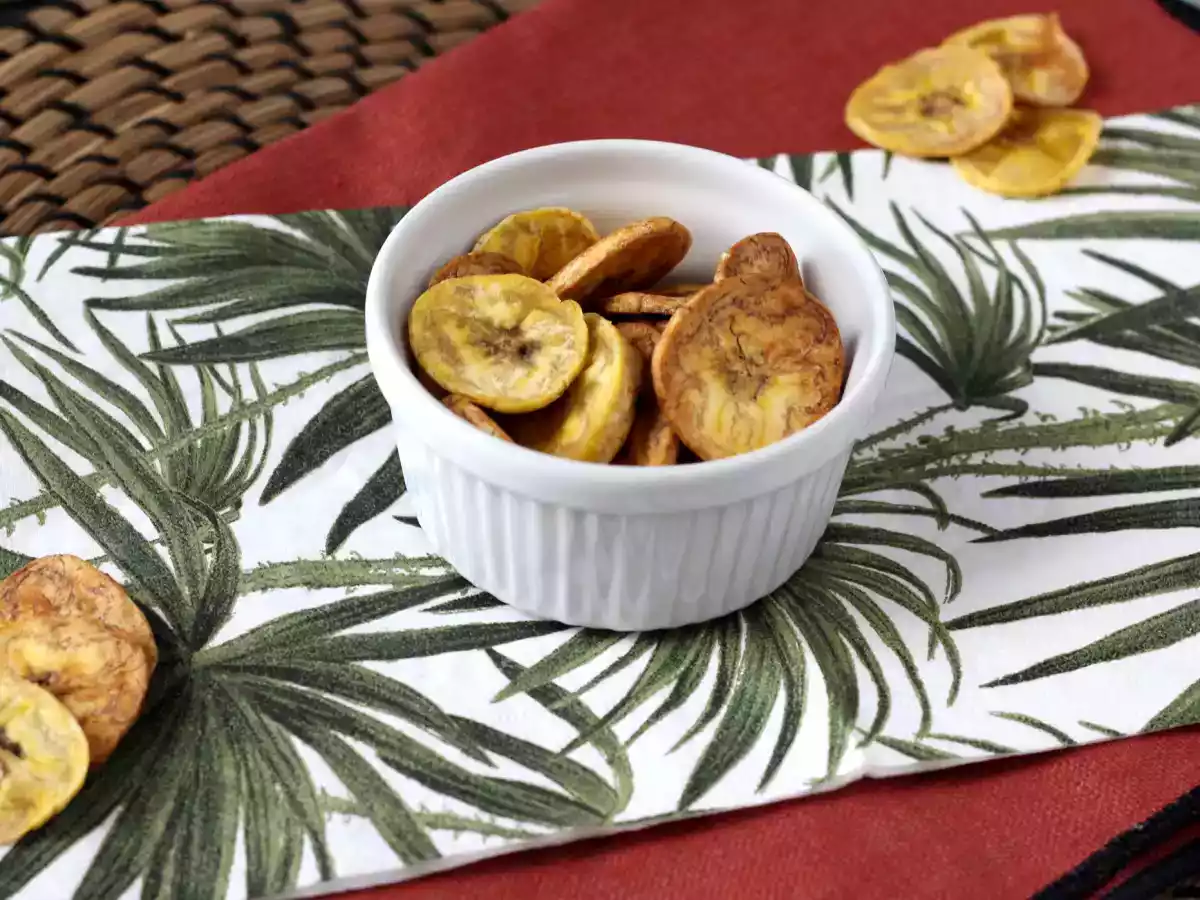 Chips de banana na Air Fryer