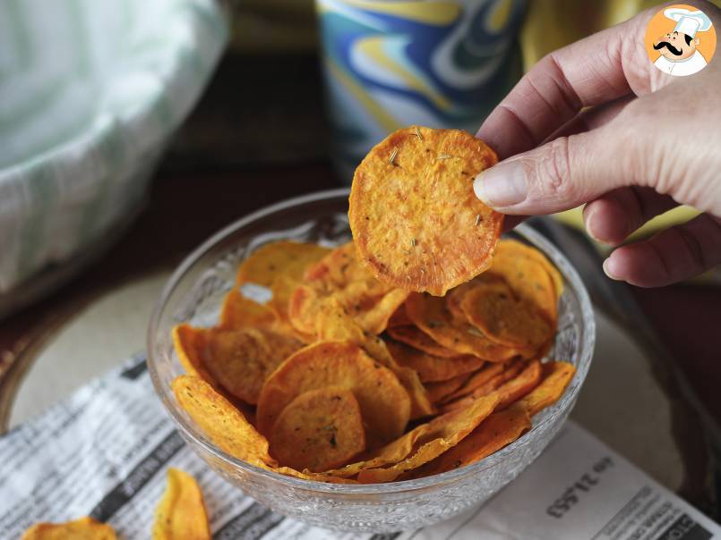 Chips de batata doce feito no micro-ondas - foto 4