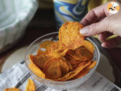 Chips de batata doce feito no micro-ondas - foto 4