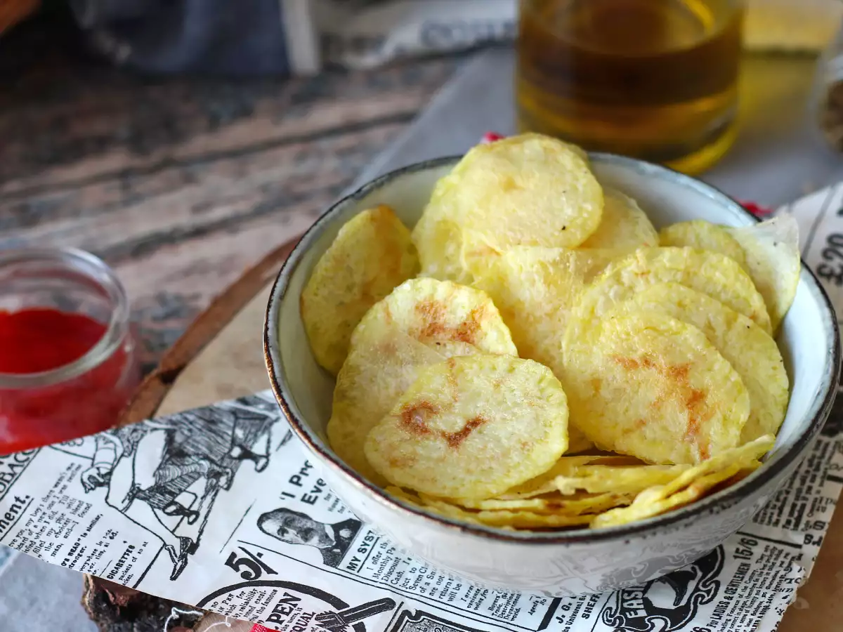 Chips de batata feitos no micro-ondas - foto 3