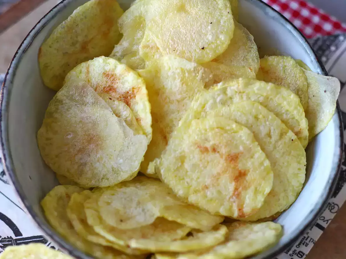 Chips de batata feitos no micro-ondas - foto 4