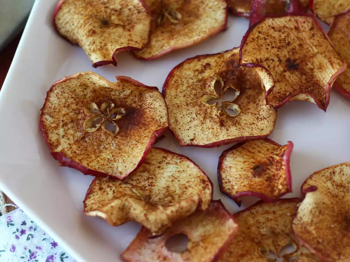 Chips de maçã e canela na Air Fryer - foto 5