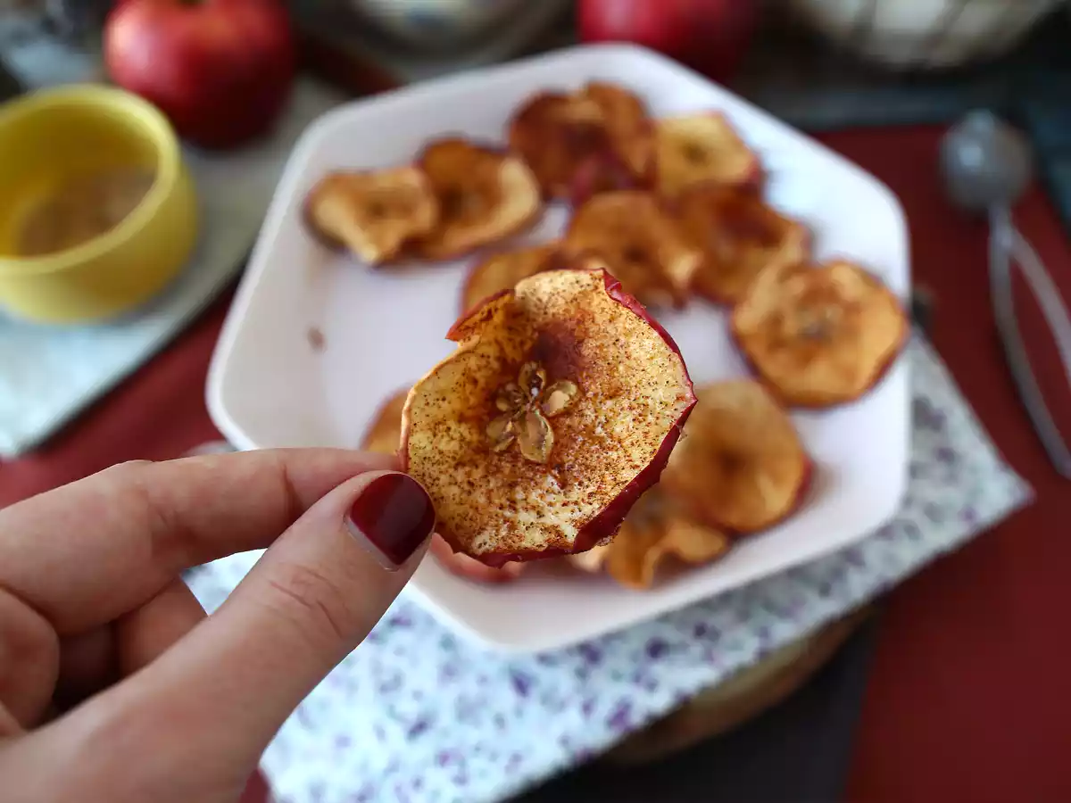 Chips de maçã e canela na Air Fryer - foto 6
