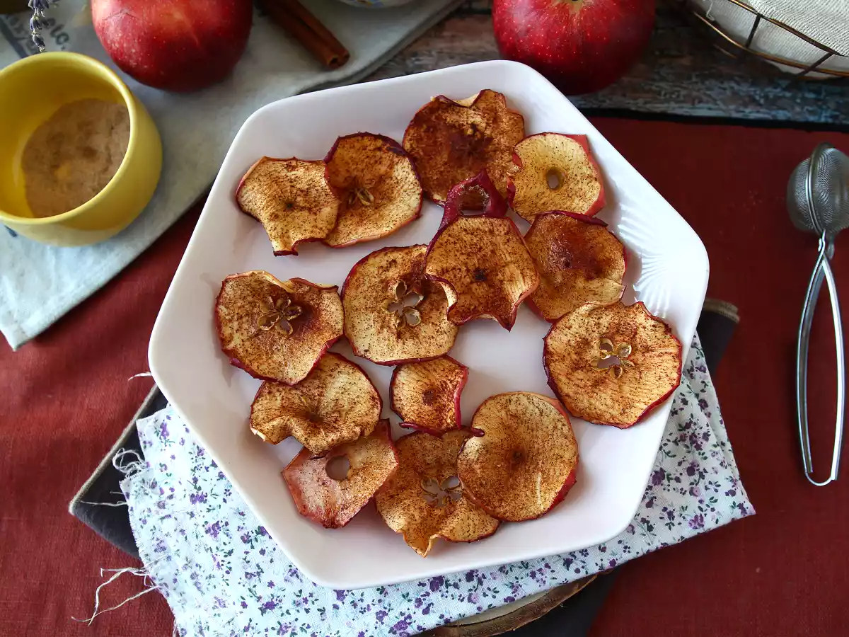 Chips de maçã e canela na Air Fryer - foto 7