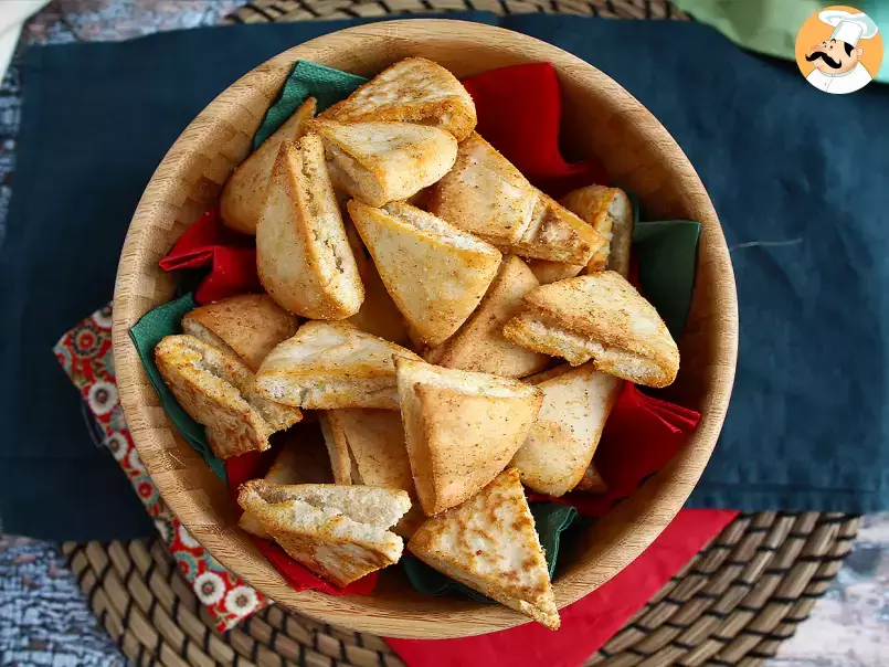 Chips de pão pita, receita express - foto 4