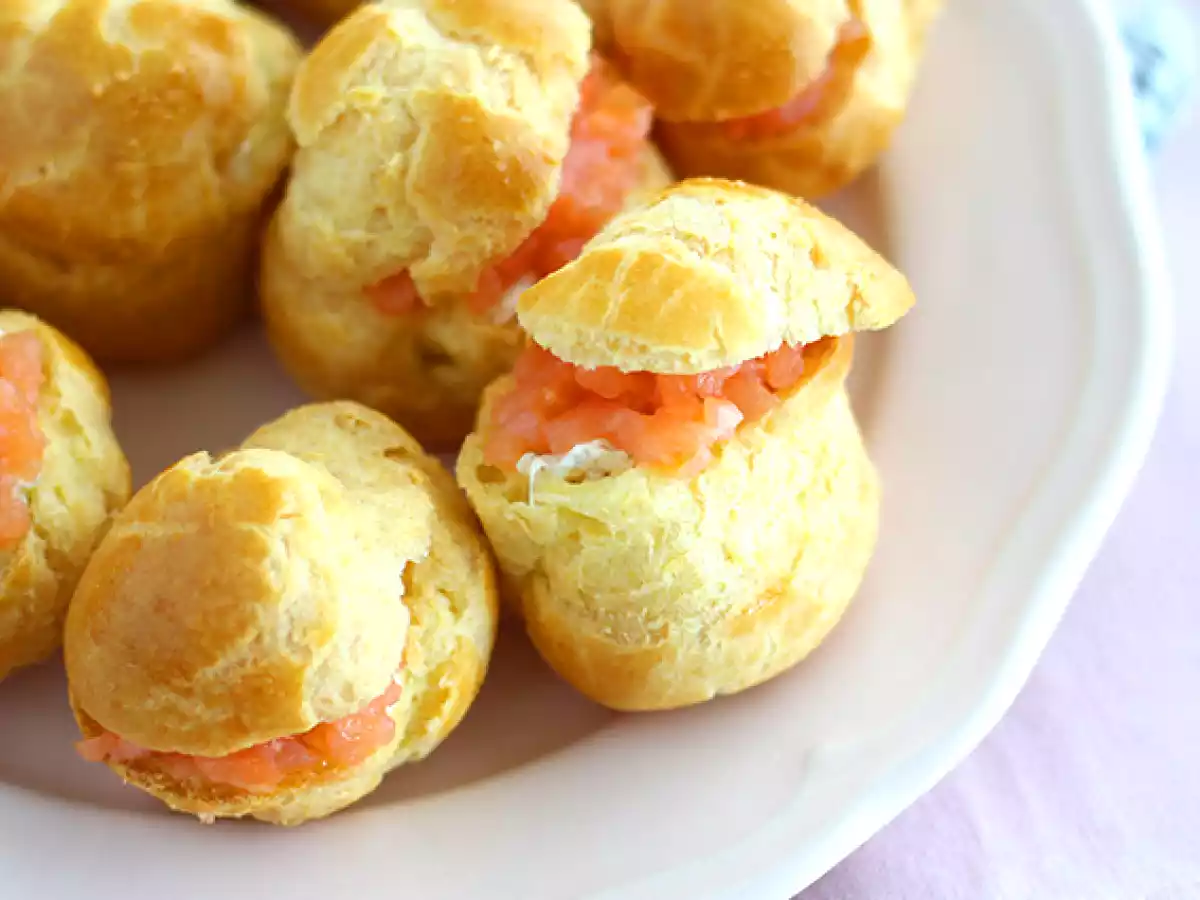 Choux com salmão defumado - foto 2