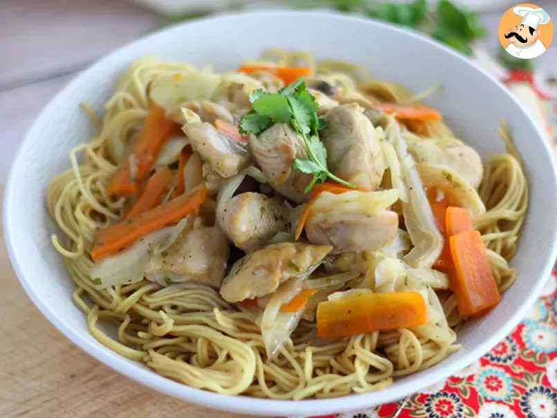 Chow mein com frango e legumes (receita chinesa), foto 4