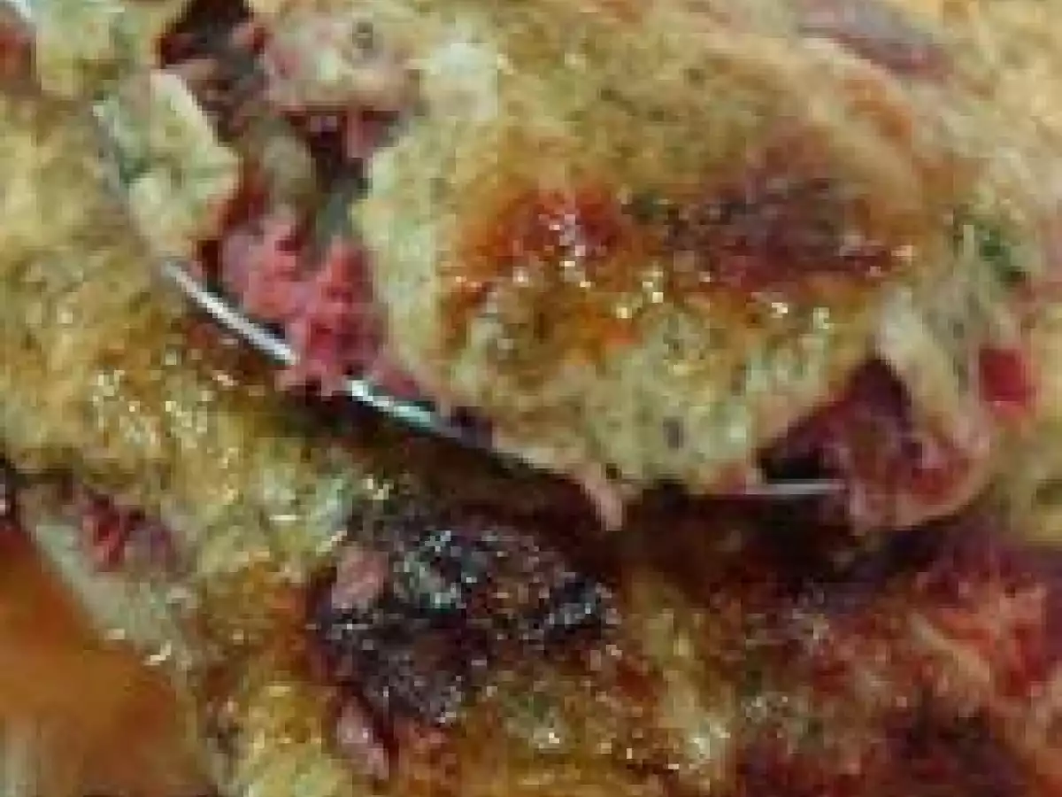 Chuchu de forno com Molho de Espinafre