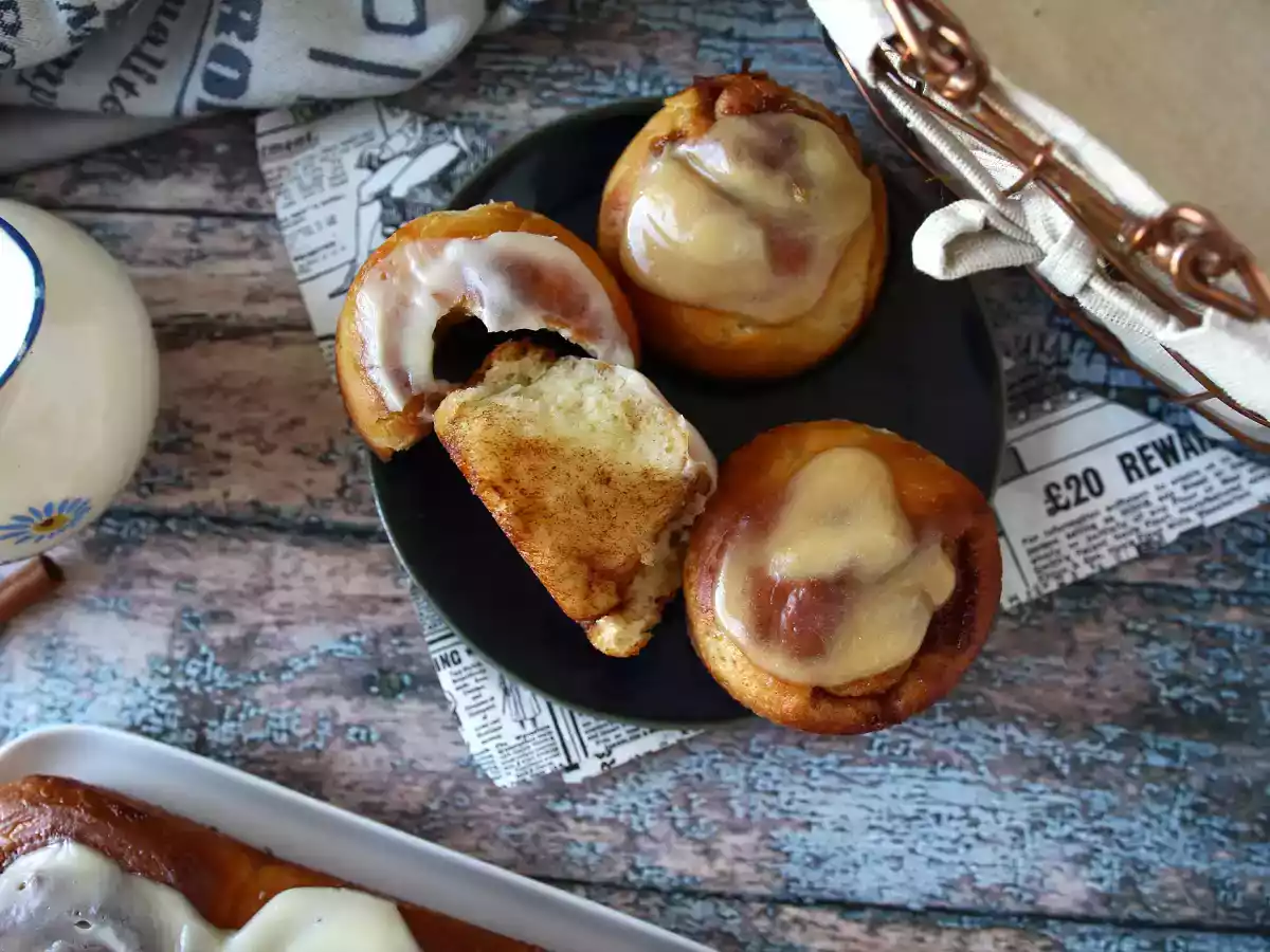 Cinnamon rolls, os rolinhos de canela com glacê americano - foto 5