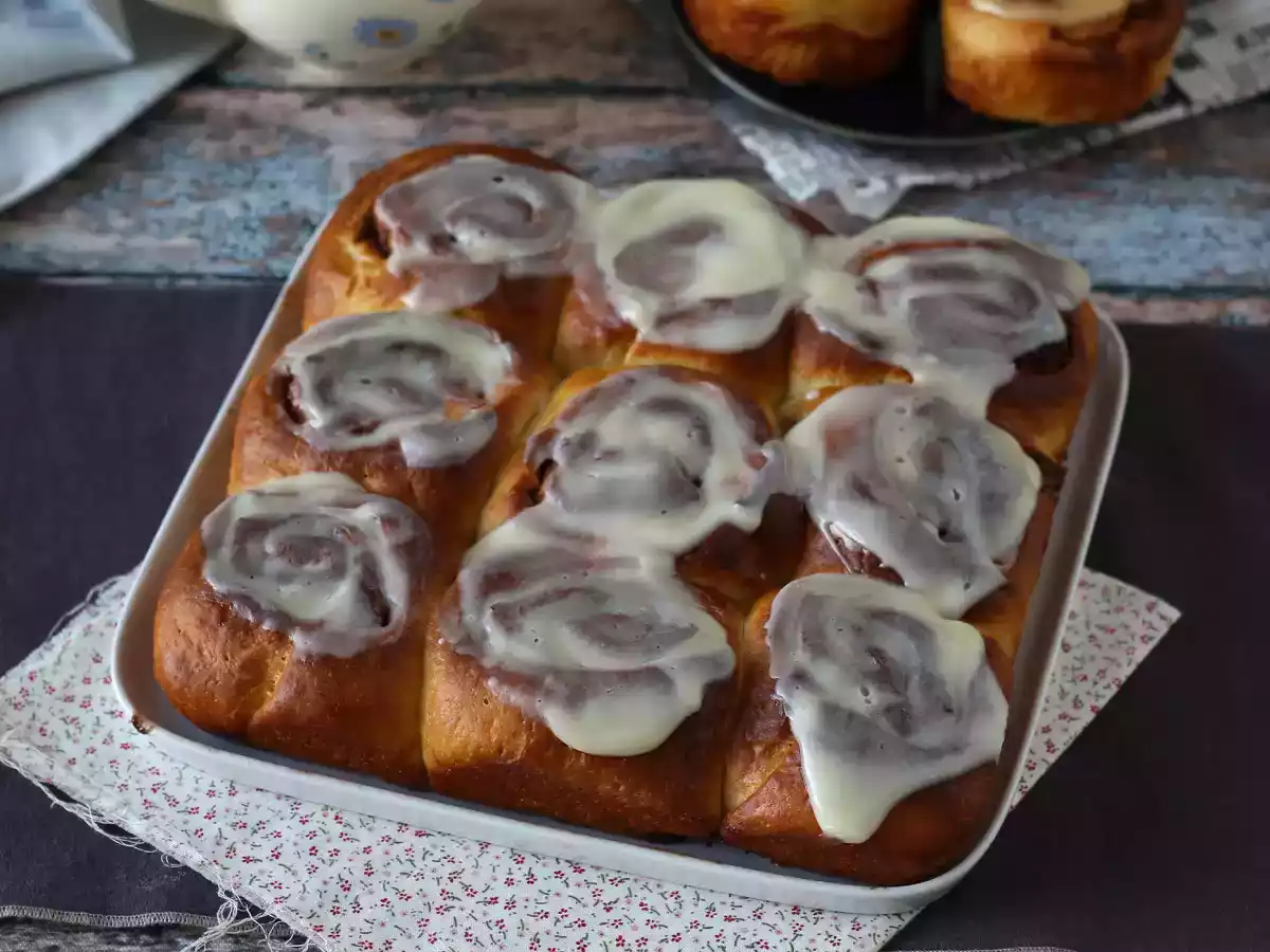 Cinnamon rolls, os rolinhos de canela com glacê americano - foto 7
