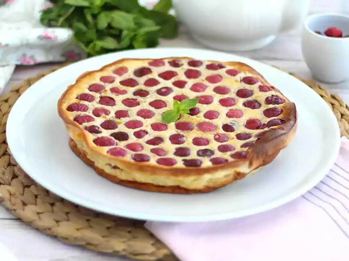 Clafoutis de cereja, uma sobremesa francesa leve, sem gluten e com baixas calorias - foto 2