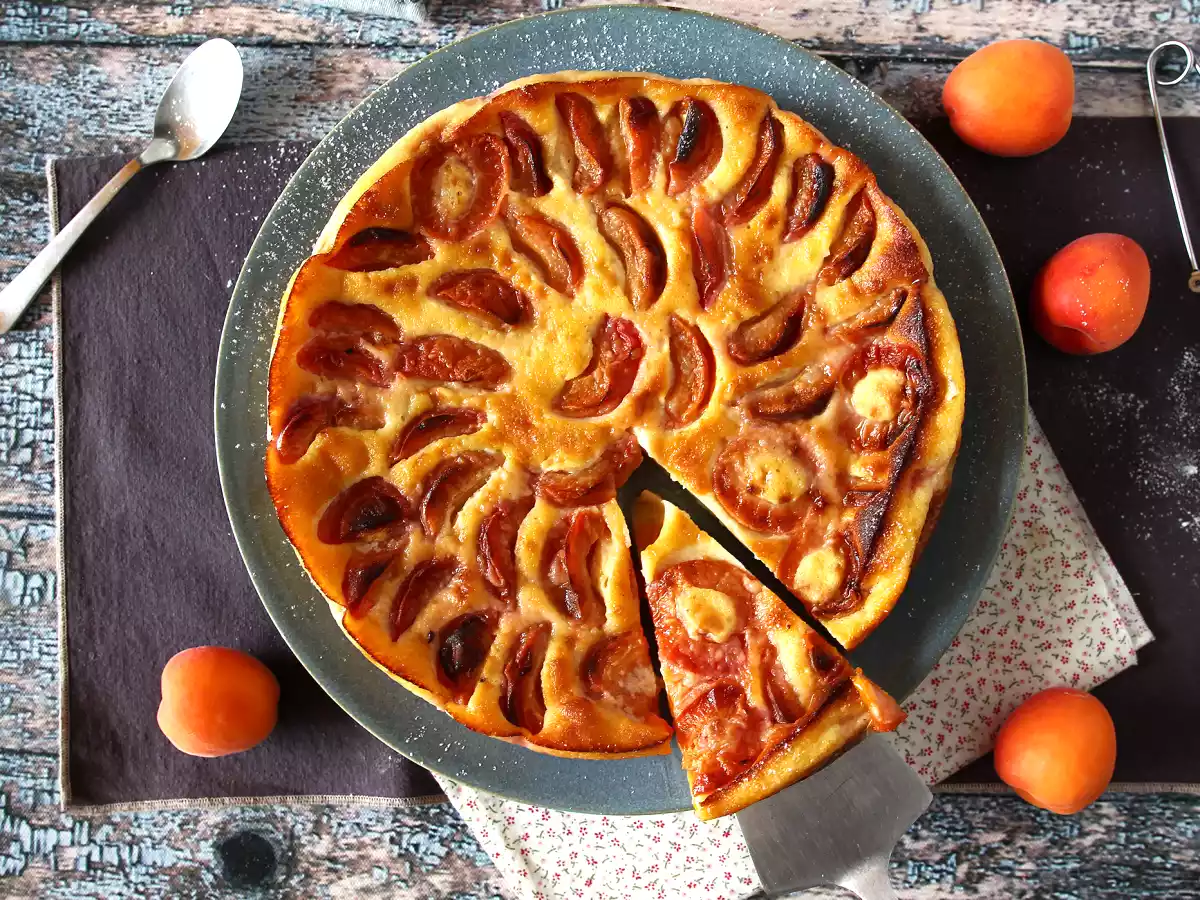 Clafoutis de damasco, sobremesa francesa bem parecida com o flan - foto 2