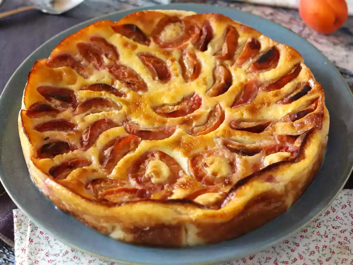 Clafoutis de damasco, sobremesa francesa bem parecida com o flan - foto 5