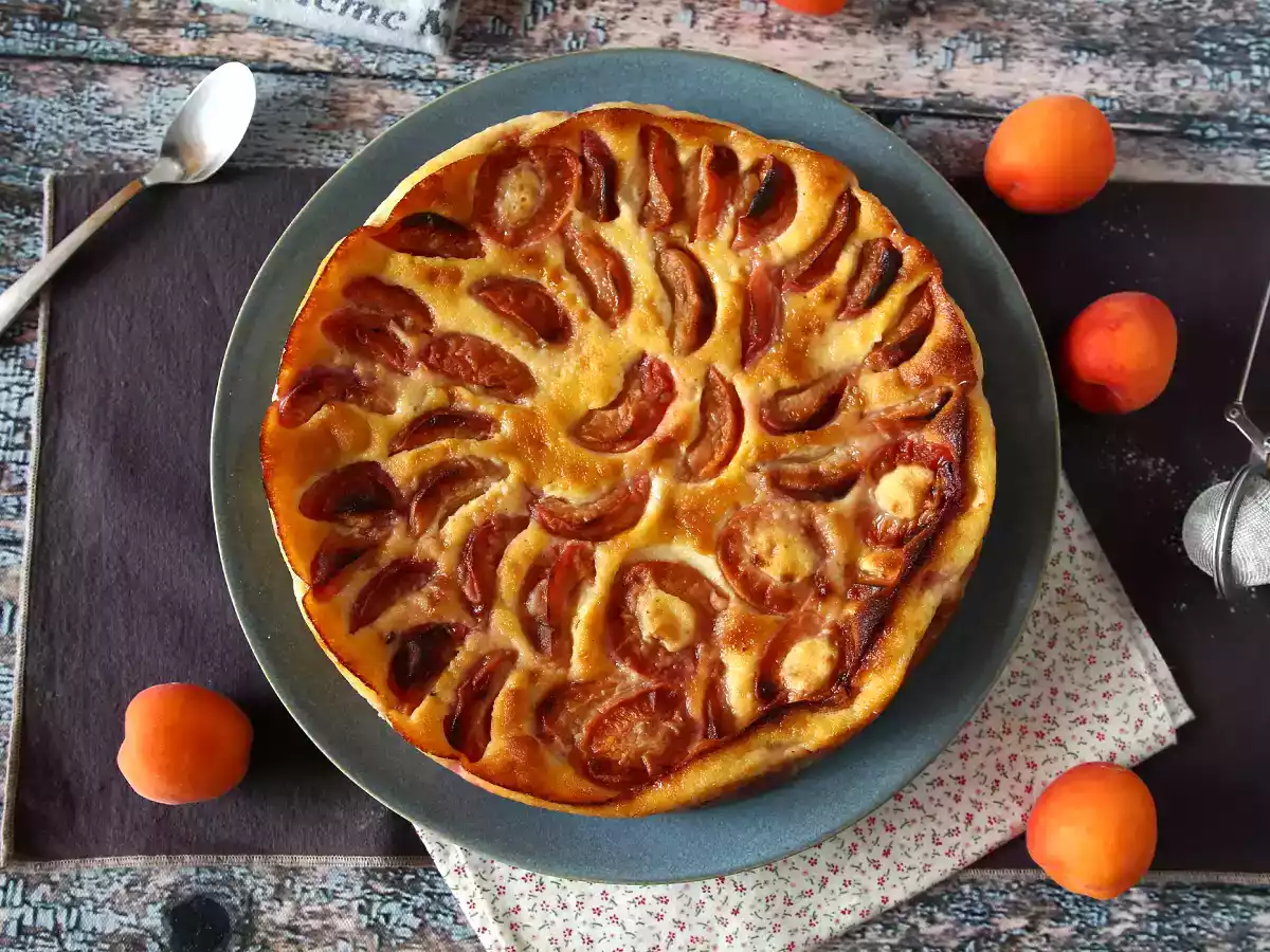 Clafoutis de damasco, sobremesa francesa bem parecida com o flan - foto 8