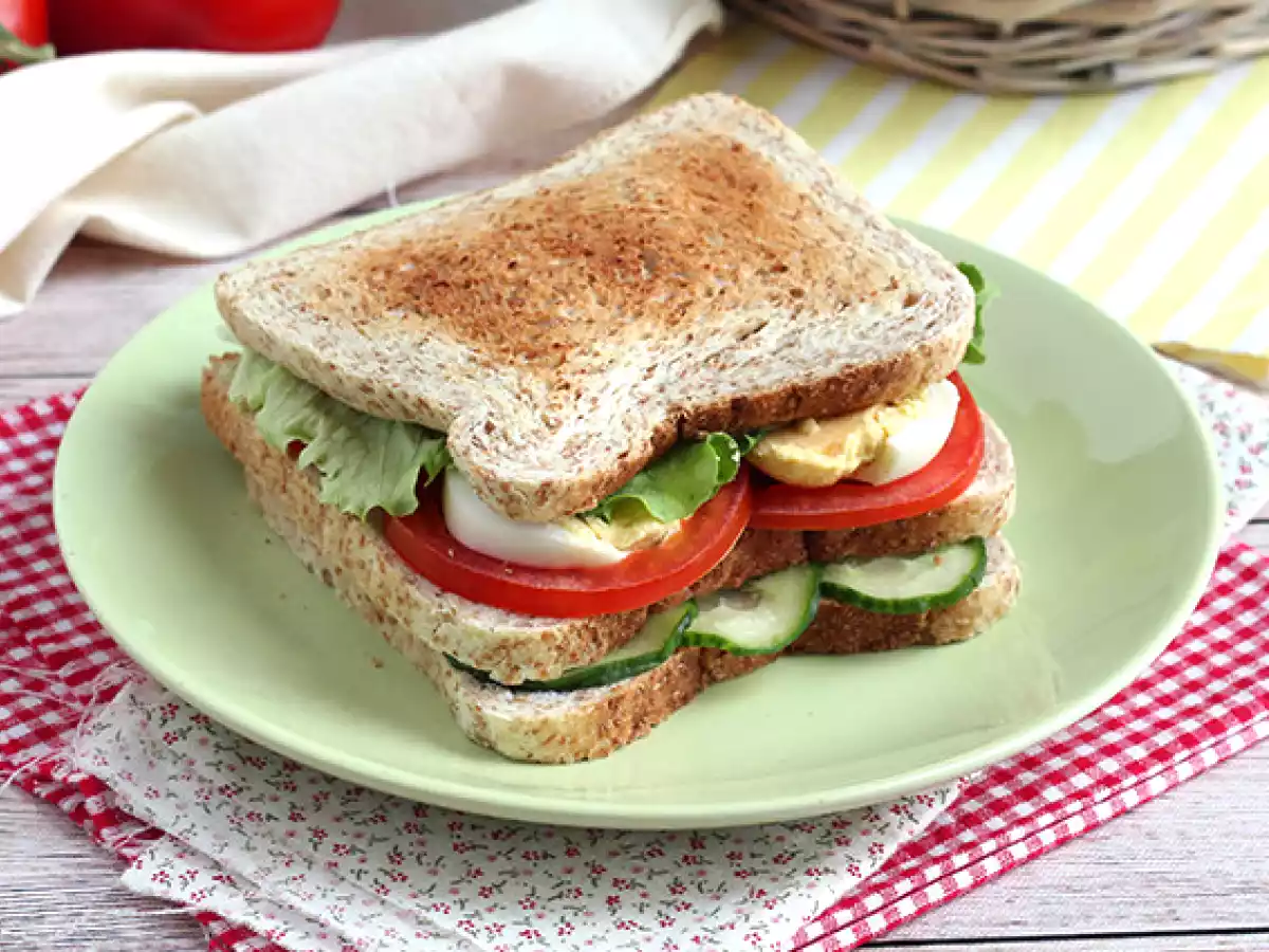 Club sandwich vegetariano - foto 3