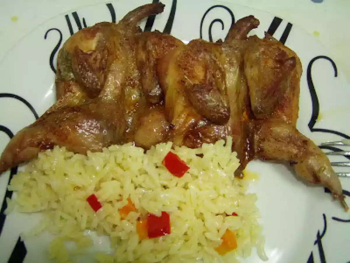Codornizes no forno