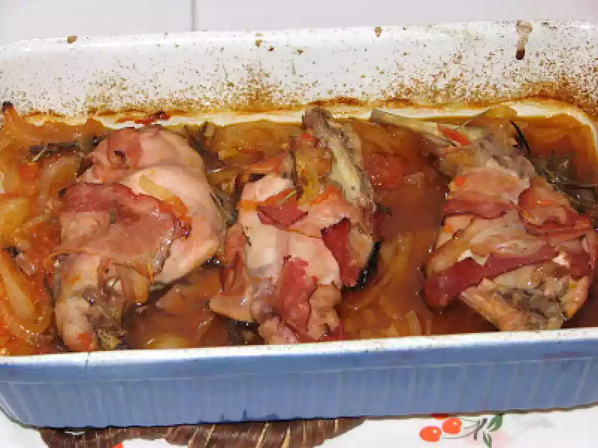 Coelho com bacon e alecrim - foto 2