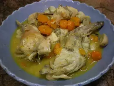 Coelho com molho de mostarda - 2ª versão