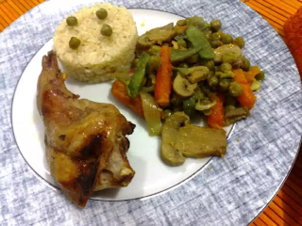 Coelho Grelhado com Legumes Salteados - foto 2