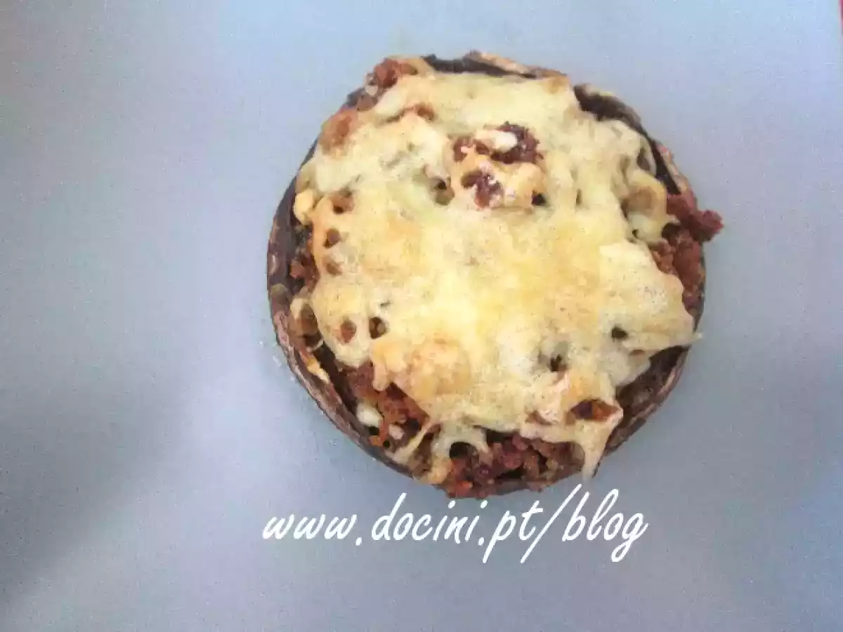 Cogumelos Portobello Recheados com Farinheira - foto 2