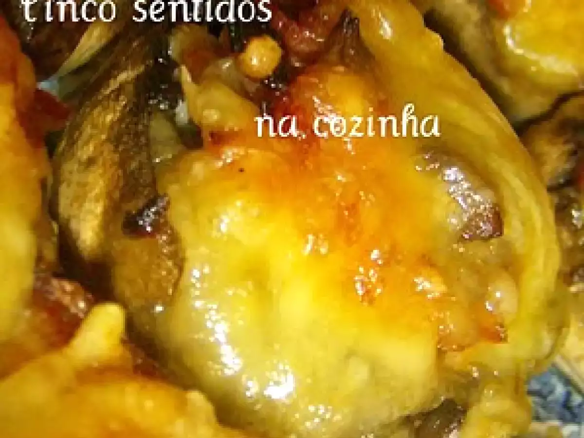 Cogumelos recheados com queijo raclete - foto 2