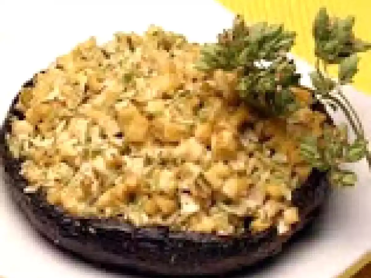 Cogumelos Recheados com Tofu (vegana)