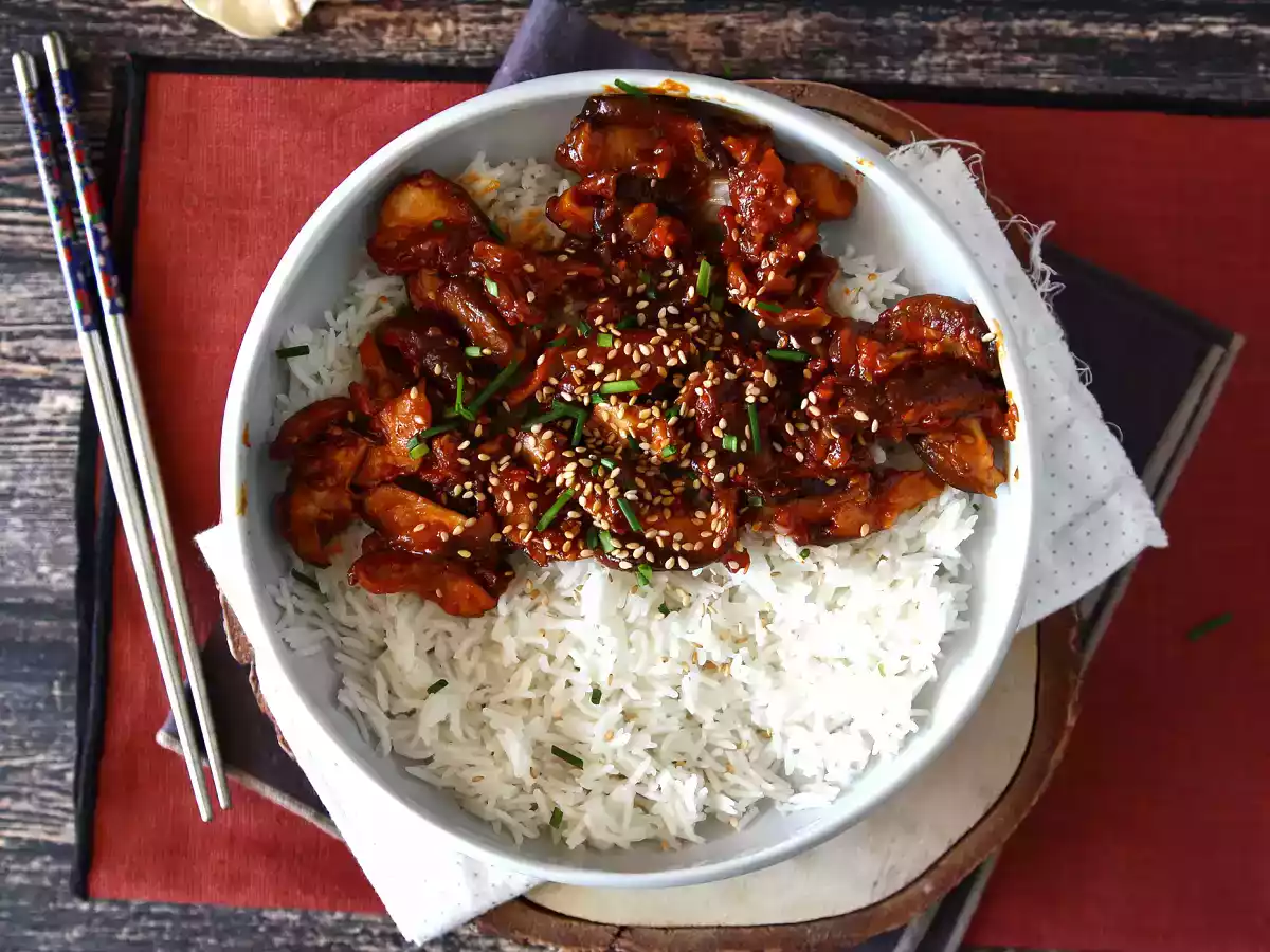 Cogumelos Shitake à coreana, com molho gochujang! - foto 4
