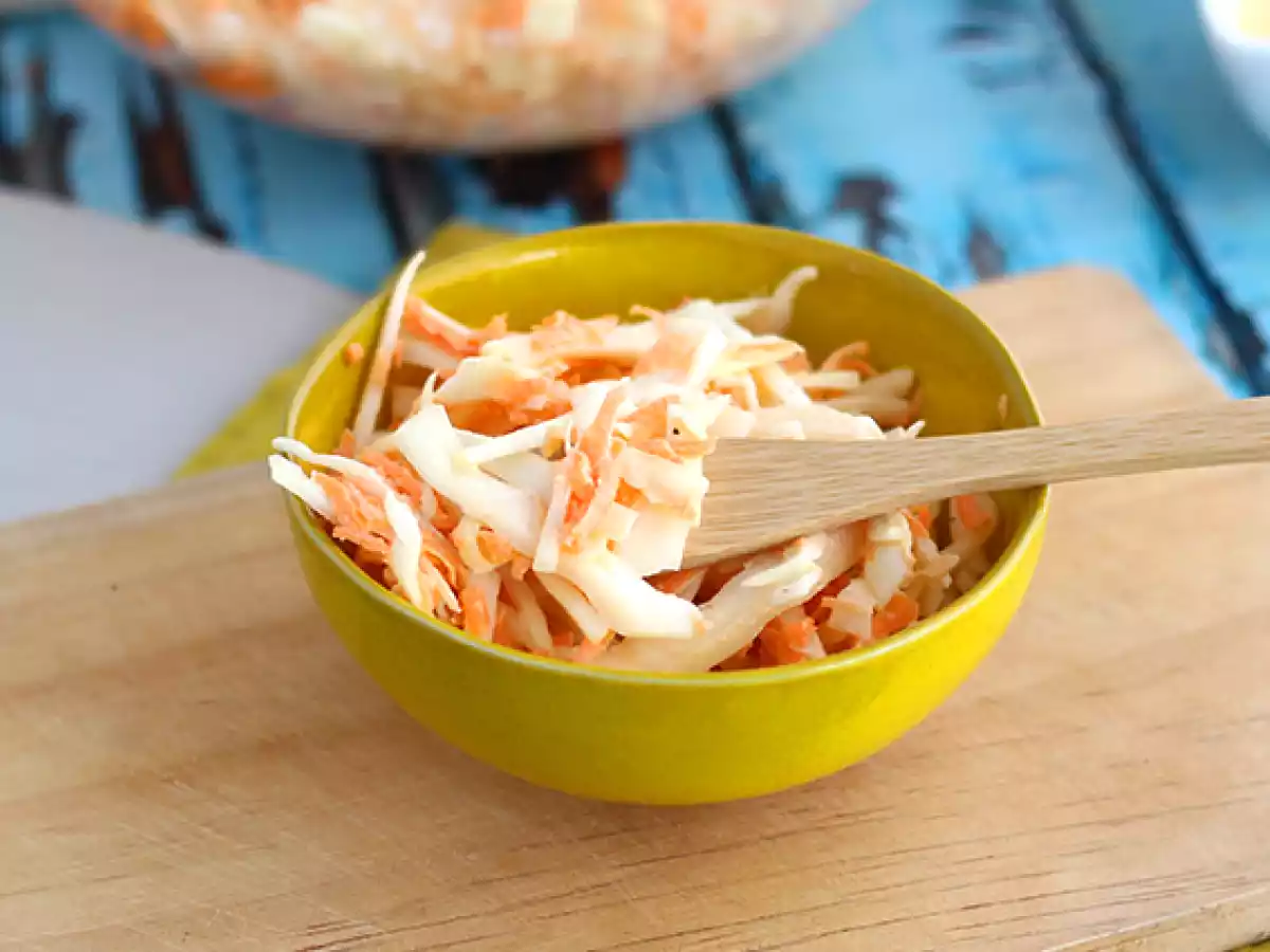 Coleslaw (a salada americana de repolho e cenoura) - foto 4