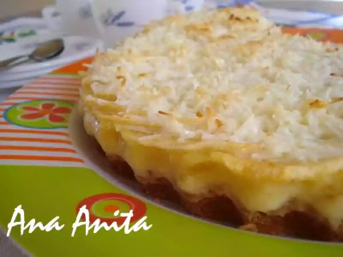 Coma mais fruuuutas...Torta de maçã com coco