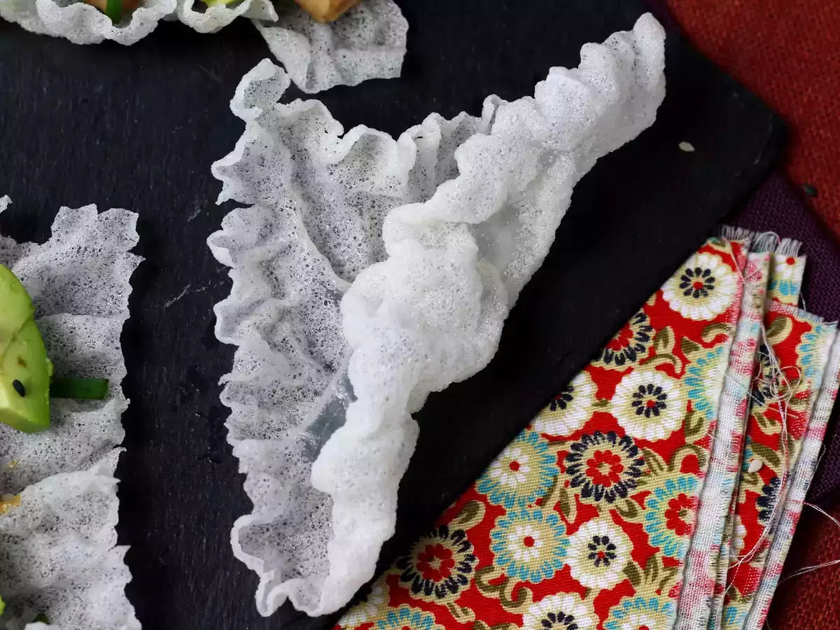 Como fazer chips crocantes com folha de arroz? - foto 3