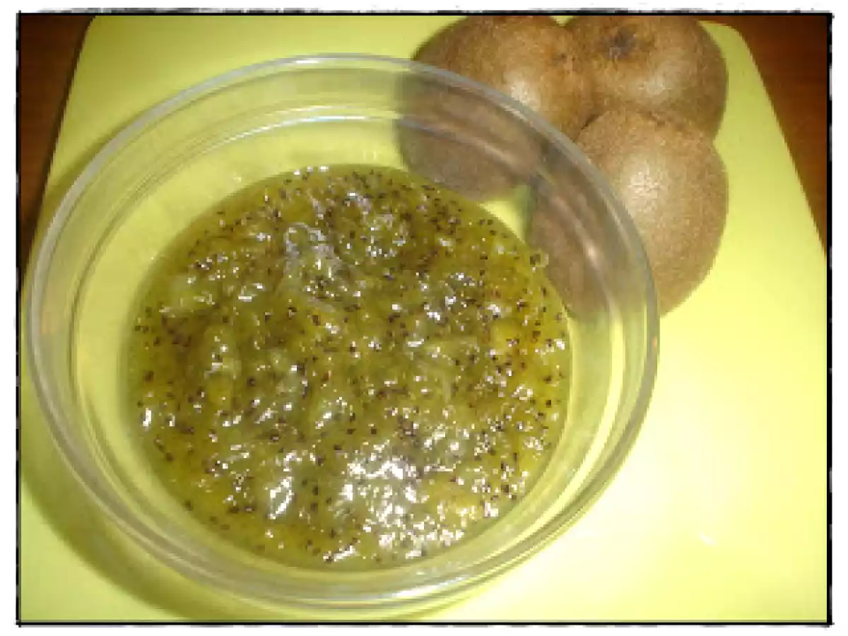 Compota de Kiwi com Baunilha - Dia VERDE