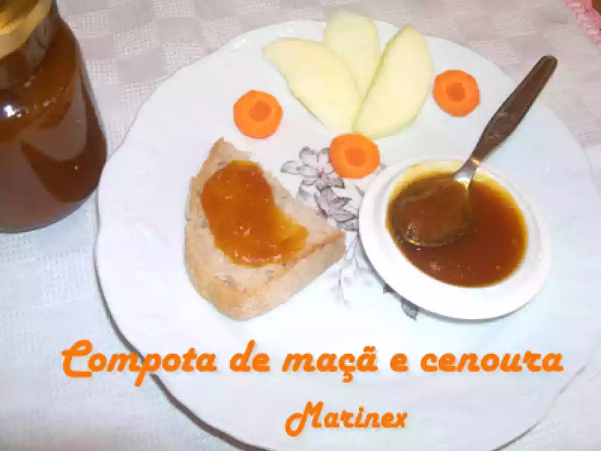 Compota de maçã e cenoura