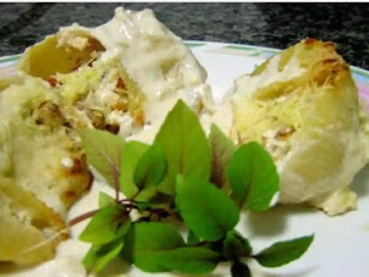 Conchiglione recheado de ricota
