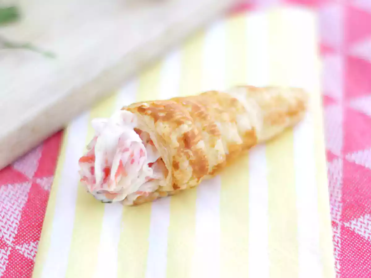 Cones folhados de salmão e cebolinho/a - foto 3