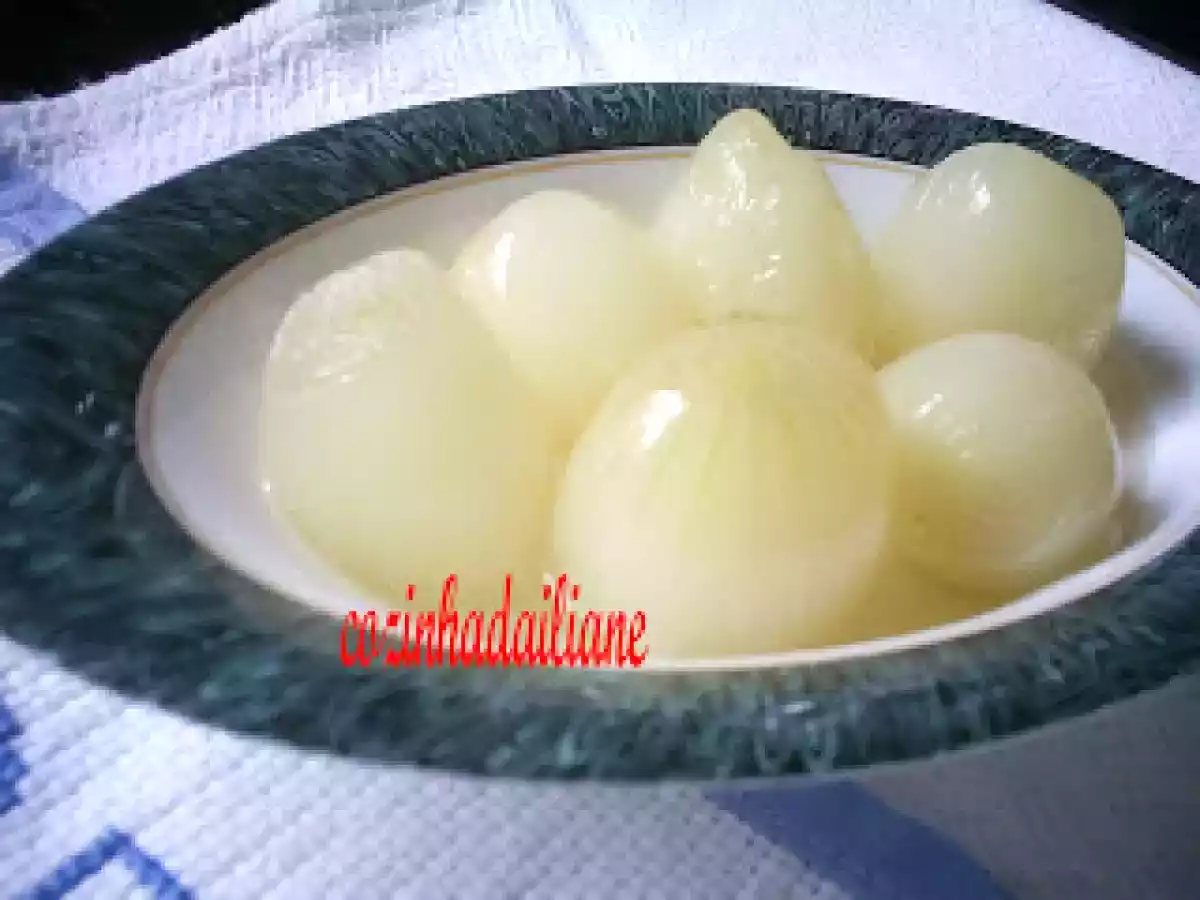 Conserva de mini cebolas agridoce