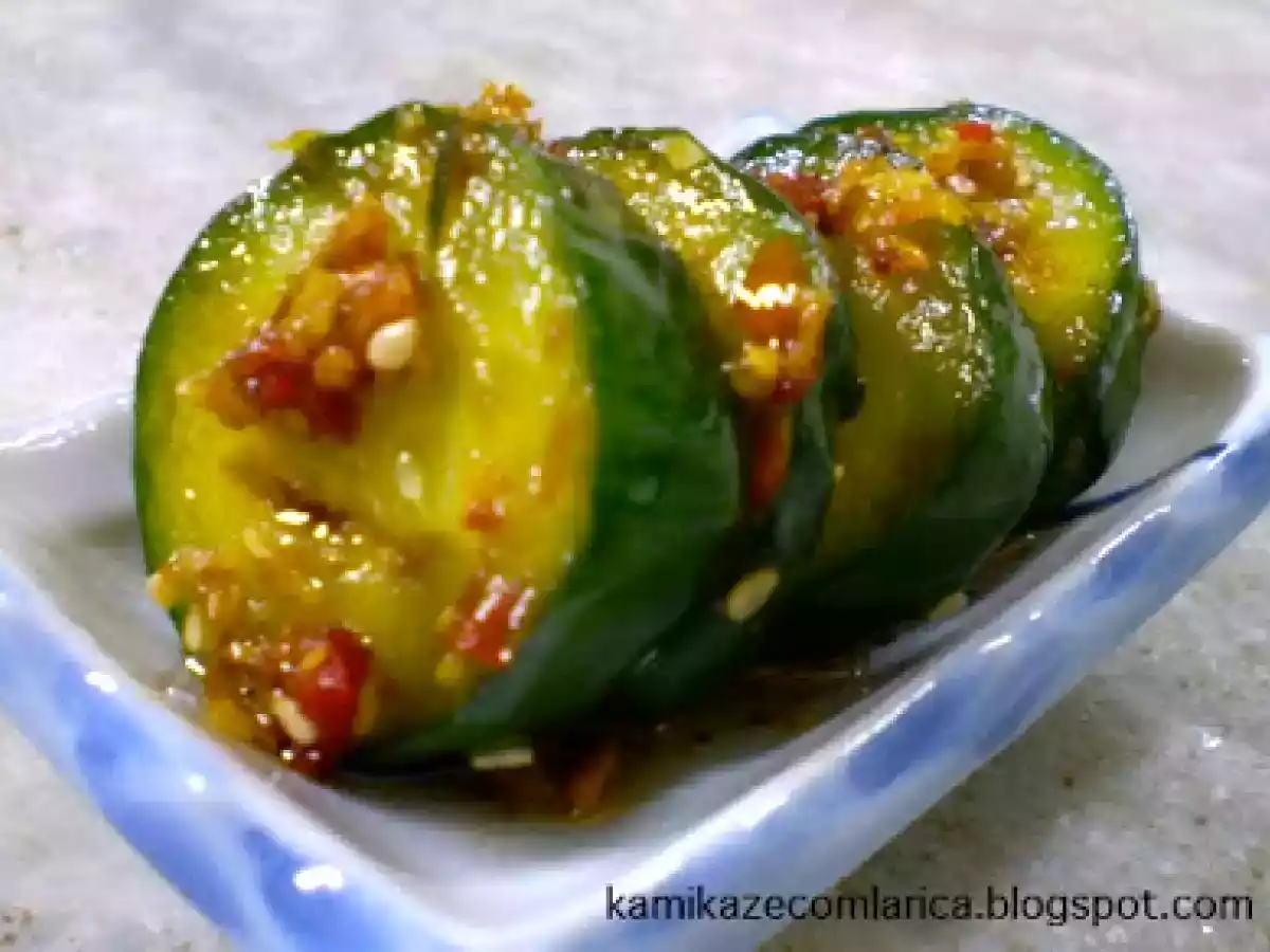 Conserva de pepinos a chinesa