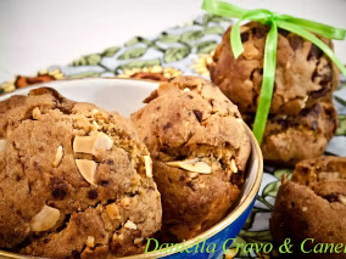 Cookies de Amêndoas e Chocolate