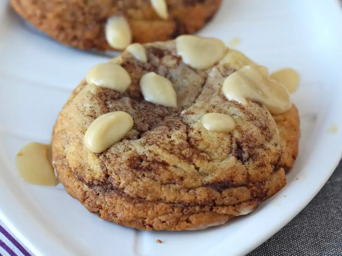 Cookies de canela que derretem na boca — Inspirados nos clássicos Cinnamon rolls - foto 5