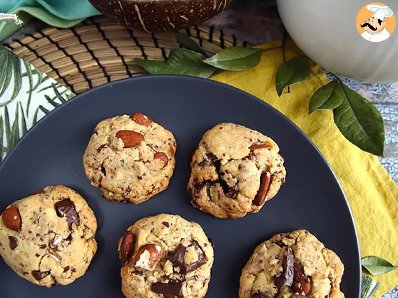 Cookies de chocolate com amendoim e amêndoas - foto 2